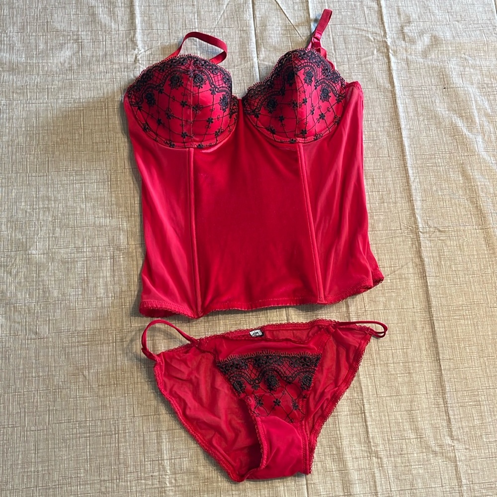 Red Lingerie Set